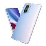 LinkMejor for POCO F3 Global Version Protective Case Crystal Transparent Shockproof Non-Yellow with Lens Protection Hard PC Back Cover