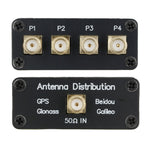 LinkMejor GLONASS BeiDou Galileo Signal Splitter 1x4 Power Splitter Wide Frequency Range 1.4-1.6 GHz SMA Connector Low Loss High Isolation
