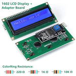 LinkMejor® Module Sensor Kit For Arduino with 0.96" OLED 1602 LCD Display Relay Servo Motor DHT11 for Starter Projects