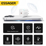LinkMejor ES-CD52 30W 1-Port USB PD Charger USB-C PD3.0 QC3.0 FCP SCP BC1.2 iP2.4A Fast Charging Wall Charger Adapter EU Plug for iPhone 16 16 Pro 15 14 13 Pro Max for Huawei Pura 80 Ultra for Xiaomi MIX Flip 2