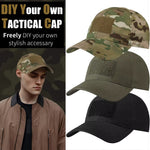 1PC Men Camouflage Tactical Baseball Cap Summer Breathable Sun Hat for Fishing Hiking Outdoor Sports