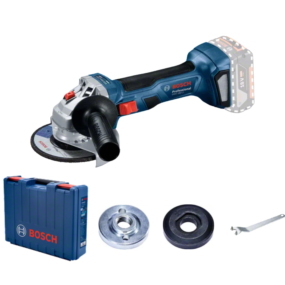 LinkMejor 180-LI for Bosch Professional Cordless Angle Grinder 18V Brushless Motor 11000RPM 700W Equivalent Power Lightweight Compact Design