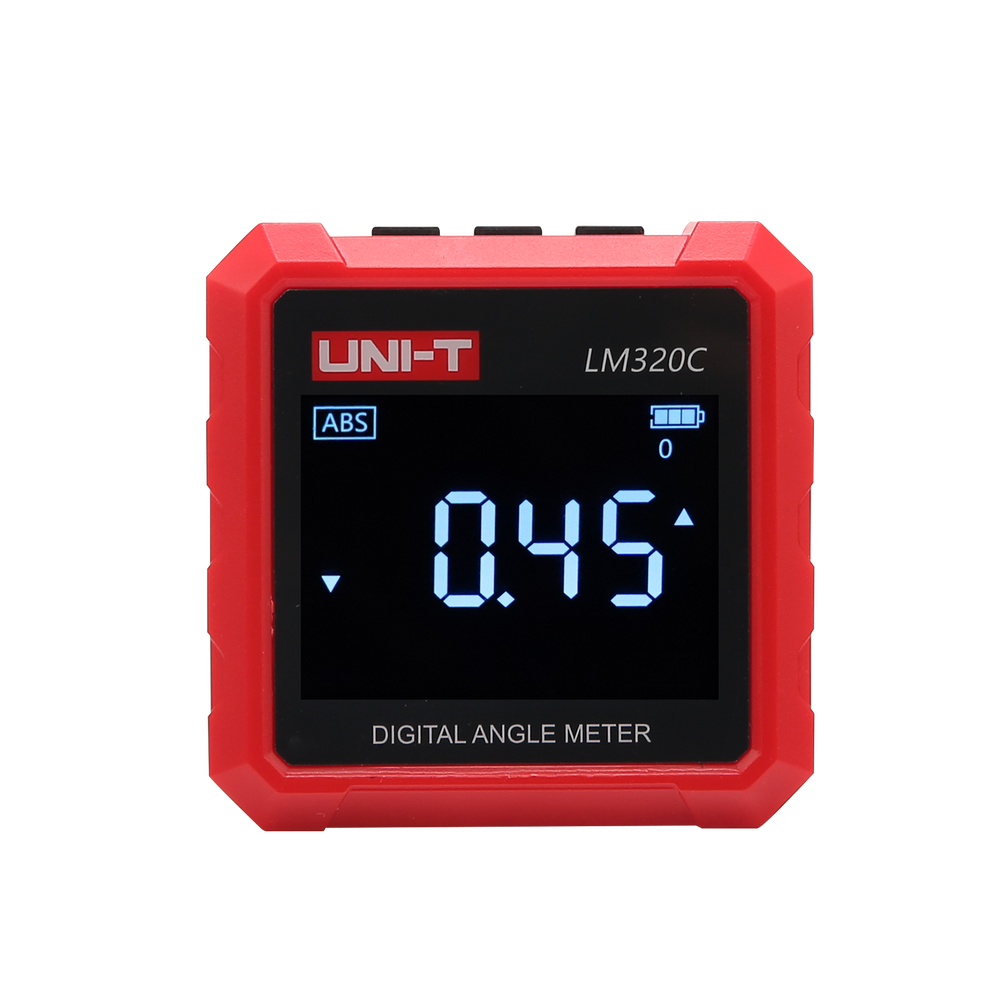 LinkMejor LM320C Digital Inclinometer Magnetic Angle Meter 360° Measurement ±0.2° Accuracy LCD Display Absolute and Relative Measurement Portable Leveling Tool
