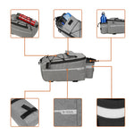 LinkMejor Bicycle Rear Seat Bag Waterproof Pannier Trunk Bags Back Rack Rear Seat Bag Multifunctional Cycling Luggage Shoulder Handbag