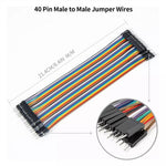 40 Pin Jumper Cable Male to Female/Male to Male/Female to Female 10cm 20cm 30cm Nickel Plated Copper Rainbow Color Wires