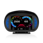 P2 HUD OBD2 Display Head Up Display Car with Slope Meter GPS Speedometer RPM Gauge On-board Computer