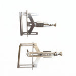 Trimmer Router Straight Edge Guide Metal Centering Slotting Jig with Scale for Woodworking Palm