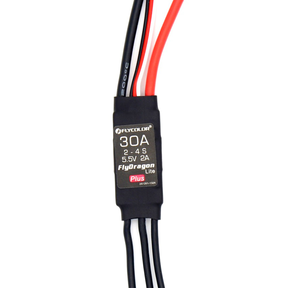 LinkMejor FlyDragon Lite Plus 30A 2-4S Dual Way Brushless ESC With 5.5V/2A BEC for Fixed Wing RC Airplane