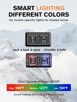 Auxo 7-Zone Fleece Heated Vest for Women with Battery Pack 3 Heat Settings Lightweight Winter Sleeveless Electric Heating Clothing