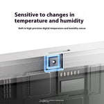 2Pcs XIAOMI 3 Mijia Smart Temperature Humidity Sensor Mini 0°C-60°C Range Bluetooth 5.0 High Precision Compact Hygrometer with LCD Display and Wall Sticker