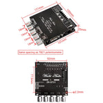 ZK-ST21 bluetooth Digital Amplifier Board 2.1 Channel 100W+100W+200W Subwoofer Chip TPA3221 DC12-30V 10A
