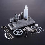 LinkMejor QX6 Mini Hot Air Stirling Engine Model DIY Assembled Kit Physics Experiment Science Education Toys
