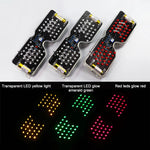 DIY Kits LED Light Emitting Glasses Making Kit Voice Activated Light-emitting Diode Flashing Light Electronic Soldering Set
