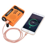 HanRongDa HRD-900 Emergency Radio AM FM SW Solar Hand Crank NOAA Weather Alert 2000mAh Power Bank Flashlight SOS Alarm Portable Survival Gear for Outdoor Camping Emergency Preparedness