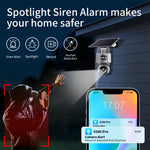 V380 6MP Dual-Lens Solar PTZ Security Camera Full-Color Night Vision Human Motion Two-Way Audio 4G WIFI AOV Monitoring Surveillance Camera for Outdoor Security
