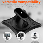Universal Projector Mount 360° Rotation Adjustable Bracket 180° Tilt Desktop Wall Ceiling Mount Stand Holder for Camera Webcam Phone 5KG Loading