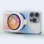 LinkMejor X30 Magnetic Phone Cooler 27W Semiconductor Suction Cooling 5500RPM Low Noise RGB Light for PUBG Gaming Phone Radiator