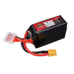 LinkMejor 6S 22.8V 1500mAh 60C 34.2Wh LiPo Battery XT60 Plug for RC Drone