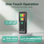 EU US Direct ERICKHIL RT-50 EMF Meter 0-20+ mG 30 Hz-20 KHz ±5% Accuracy 5-Level LED Indicator One Button 9V Powered Portable Handheld Ghost Hunting Home & Industrial