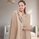 IPRee 5V USB Electric Blanket Heated Throw 10W Ultra Soft Flannel Fast Heating Portable for Car Home Office Use Machine Washable