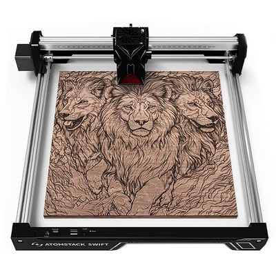 [EU/US Direct] ATOMSTACK Swift 7W Portable Laser Engraver 300x300mm 10000mm/min DIY Laser Cut Engraving Machine for Wood and Metal Dark Acrylic Glass Metal