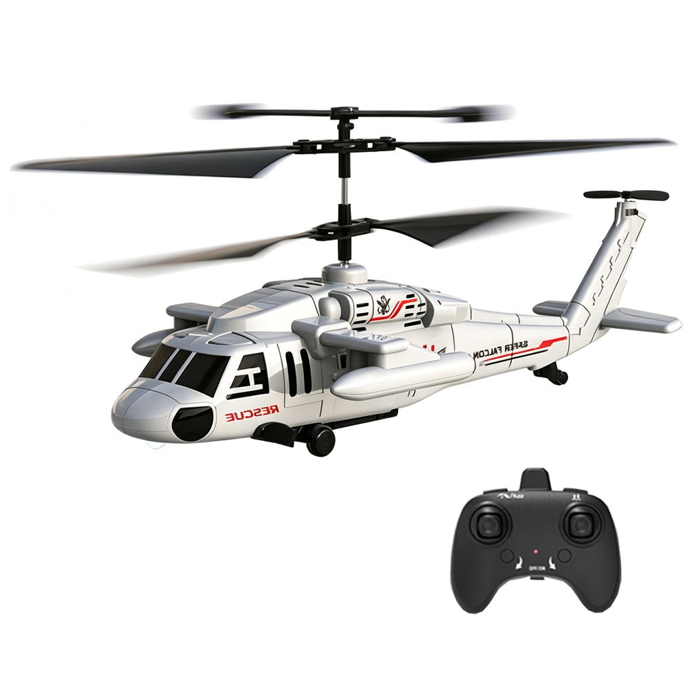 Black Hawks 2.4G 3.5CH Military Design Modular Battery One-key Takeoff and Landing Altitude Hold RC Helicopter RTF