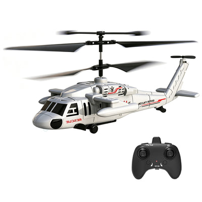 Black Hawks 2.4G 3.5CH Military Design Modular Battery One-key Takeoff and Landing Altitude Hold RC Helicopter RTF