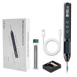 X210 Digital USB Soldering Iron 30W Temperature Adjustable 180°C-480°C Fast Heating OLED Screen Portable Welding Tool Universal 210 Heating Core