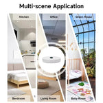 Tuya WiFi/Zigbee3.0 Light Sensor Luminance Sensor Illumination Brightness Detector Smart Home Linkage of Smart Curtains Smart Life APP Work with Alexa Google Assistant