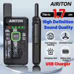 1/2Pcs LinkMejor AI-M9 Walkie Talkies UHF Type-C Rechargeable Long Range Battery Display VOXHands Free Two-way Ham Radios