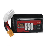 LinkMejor 4S 14.8V 550mAh 95C 8.14Wh LiPo Battery XT30 Plug for RC Drone FPV Racing