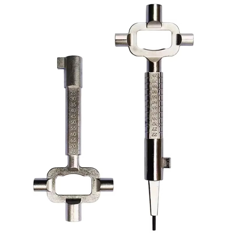Multifunctional Locksmith Tool Zinc Alloy Lock Cylinder Adjuster Gauge Cam Spindle Turner Ergonomic Handle Compact and Lightweight Hand Tool