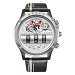 Luxury Multifunctional Electronic Quartz Watch Luminous Waterproof Date Display High-quality Leather Strap Men's Wristwatch