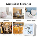 Tuya WiFi/Zigbee Smart Home Temperature Humidity Sensor with Backlight Hygrometer Thermometer Monitoring Sensor Support Alexa Google Home APP Control