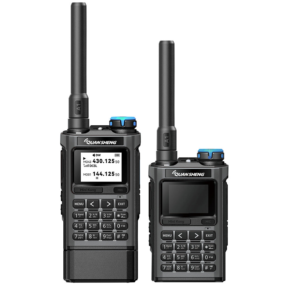 Quansheng UV-K1 5W High Power Portable Walkie Talkie Type-C Charging Multi-Band Transceiver Aviation NOAA Weather Scrambler DIY Customization Two-way Radio