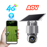V380 6MP WIFI/4G AOV Solar Powered Security Camera Wireless Outdoor WiFi PTZ  Home HD Night Vision Motion Alarm Two Way Audio IP66 Waterproof Smart Home Surveillance Cameras