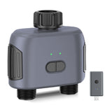 SGW02MZ Tuya Zigbe Smart Irrigation Timer Dual Zone Sprinkler Drip Irrigation Device IPX5 Waterproof Voice Control with Alexa Google Home for Garden Lawn