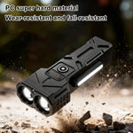 Multi-functional Digital Display Bicycle Headlight Waterproof Super Bright Flashlight for Outdoor Night Riding Hiking Camping