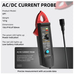 LinkMejor UP1 AC/DC Current Probe, 10A/100A Clamp 100mV/A 10mV/A Output BNC Interface 12.7mm Jaw non-contact checks USB Type-C Rechargeable Oscilloscope