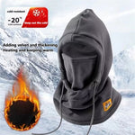 LinkMejor 1pcs Winter Balaclava Knit Hood Men Women Windproof Warm Cycling Outdoor Sports Thermal Fleece Face Neck