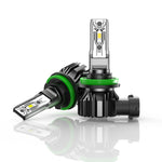 LinkMejor A700-F1 DC 9V-18V Car LED Headlight Bulbs 10000LM/ Pair for Car Modification 6500K Front LED Headlamp High Low Beam