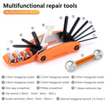 LinkMejor Bicycle Repair Tool Maintenance Tools Sets Bike Ferramenta Kit Bag Pump Wrench Bicycle Cycling Tire Patch Repair Accessories