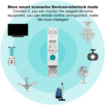 LinkMejor ZigBe Intelligent Circuit Breaker Remote Control Voice Control Switch Home Wireless Mobilephone APP Connect Circuit Breaker Compatible with Google Assistant ans Amazon Alexa