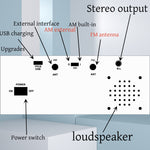 TEF6686 Desktop Radio Professional Grade Sensitivity Antenna FM Full Band 65MHZ-108MHZ AM 144KHZ-27MHZ ABS Material With In-Built Automatic Channel Closure High Coverage International Radio Reception