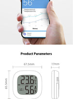 2pcs Leiss Hygrometer xiaomi Mi Home APP -20°C to 70°C Intelligent Thermometer LCD Display Mi Home Integrated Smart Sensor