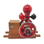 LinkMejor B01 3.6CC Ball Top Monitor Hit and Miss Vertical Water-cooled Single Cylinder 4-Stroke Engine Science Discovery Education Toys