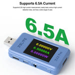 LinkMejor XA3 Pro USB Smart Tester PD QC2.0 QC3.0 Fast Charge 6.5A High Current 156W Power Measurement 1.77-inch TFT LCD