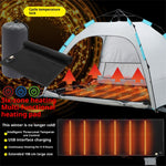 6 Zones Smart Heating Blanket 40 To 65℃ 3 Gear Insulation Heated Mat USB Powered for Outdoor Camping Hiking
