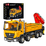 Mould King 17050 Actros Self-Loading RC Crane Truck Pneumatic Heavy-Duty Vehicles Model Building Blocks 4012 PCS Assembly Brick for Kids Adults Birthday Gift