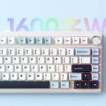 LinkMejor F75 80 Keys Tri-mode Customized Mechanical Gaming Keyboard Hot Swappable RGB BT/2.4G/Type-C 75% Layout Wireless Gaming Keyboard Gasket Structure